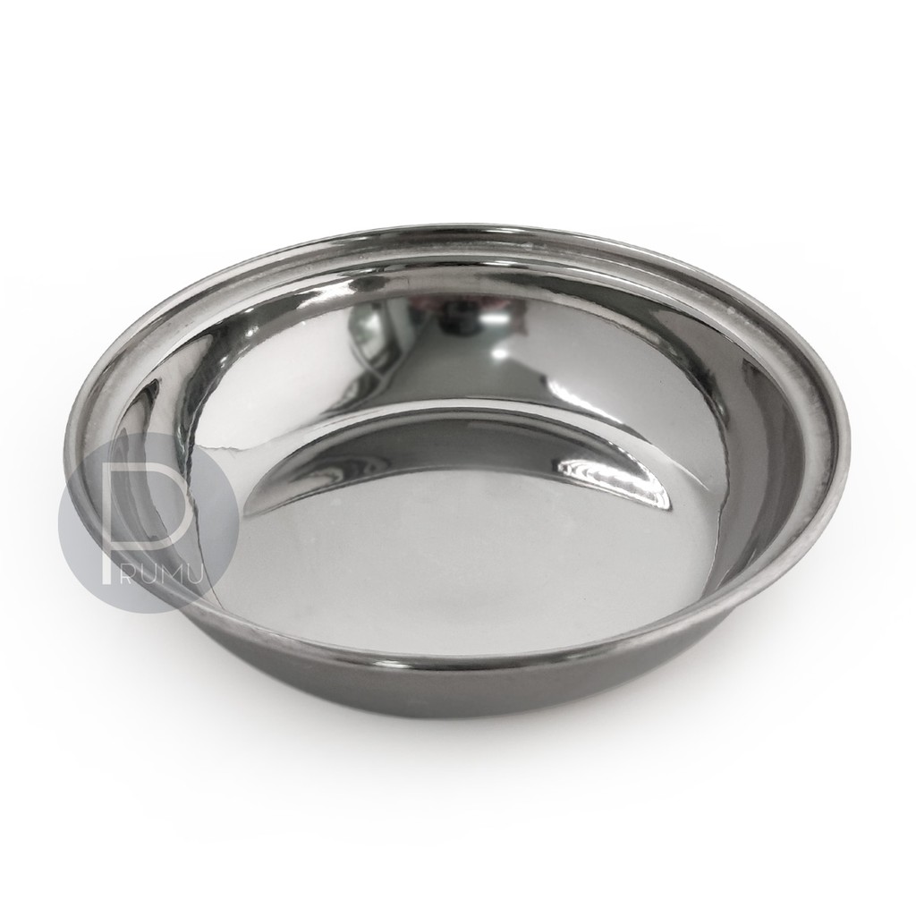 Mangkok Stainless Kecil 12 cm - Mangkok Saji - Mangkok Bulat - Mangkok Staninless Korea - Image Bowl