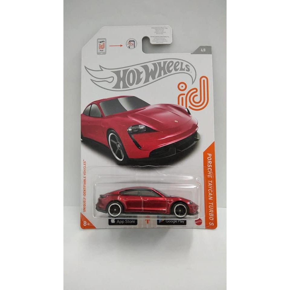 Diecast Hot Wheels PORSCHE TAYCAN TURBO S Merah HW ID Hotwheels Mobil Mainan Anak Lot L 2021