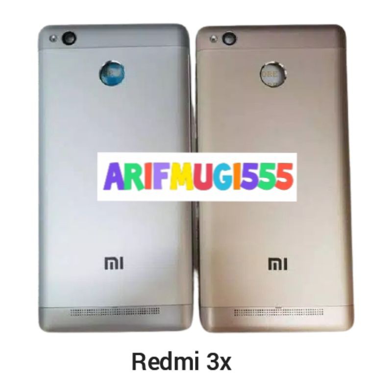 Backdoor Backcover Tutup Belakang Xiaomi Redmi 3X Original