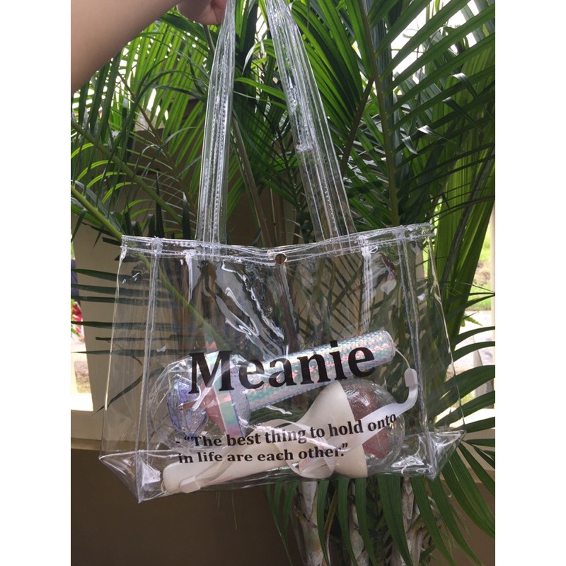 Meanie / Mingyu Wonwoo transparent totebag