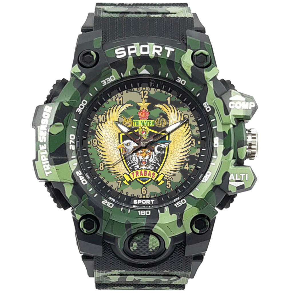 {Istimewa} Jam Tangan TRI MATRA TNI - AD, TNI - AU, TNI - AL . Water Resistant