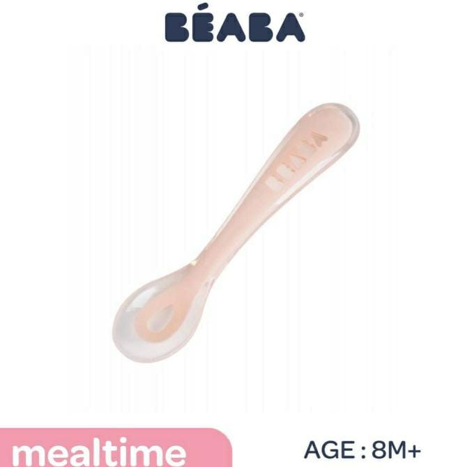 Beaba Baby 2Nd Age Silicone Spoon - Sendok makan Bayi