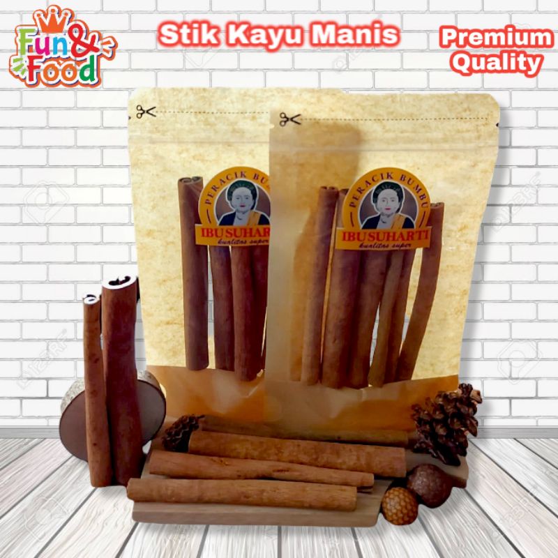 

IBU SUHARTI - Rempah Kayu Manis Stik 10cm Bumbu Cinnamon Stick Kualitas Premium