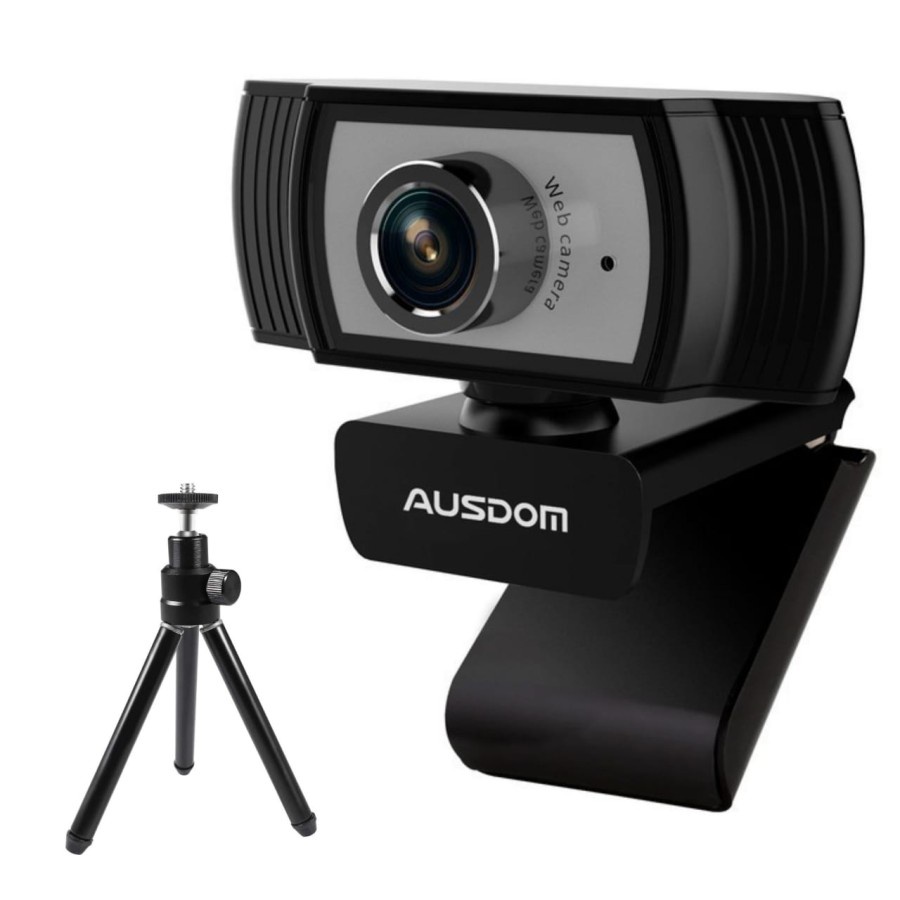 AUSDOM WEBCAM 1080P + AUSDOM TRIPOD WEBCAM BUNDLE - AW33 + LT1