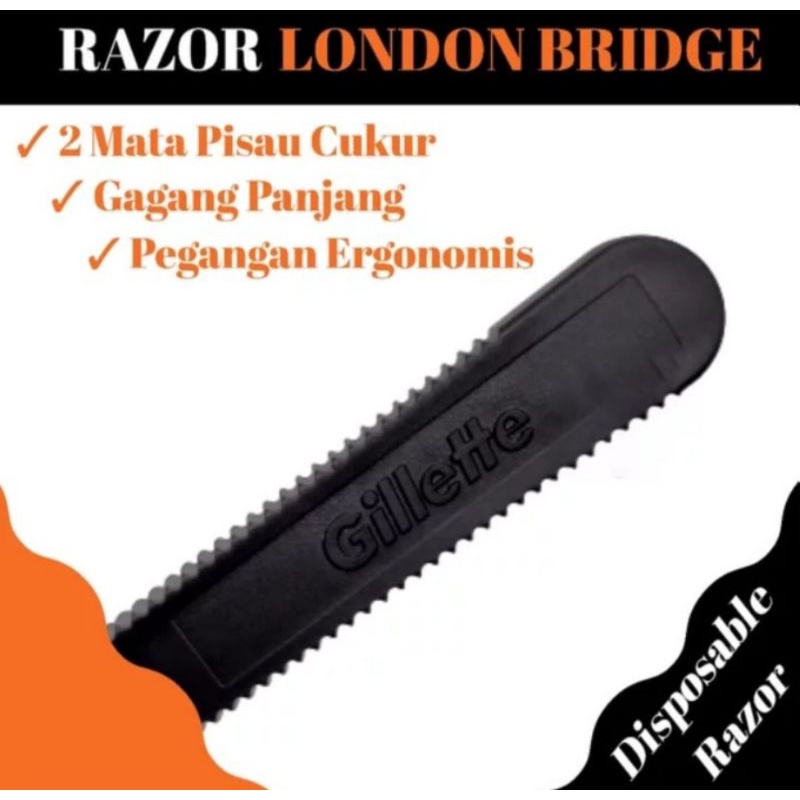 Gillette London Bridge 2 Layer Alat Cukur / Pisau Cukur //Cukuran Gillete