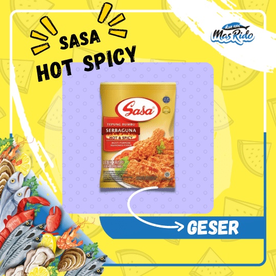

Sasa Tepung Bumbu Serbaguna Hot Spicy Kentucky Tepung Instan Praktis