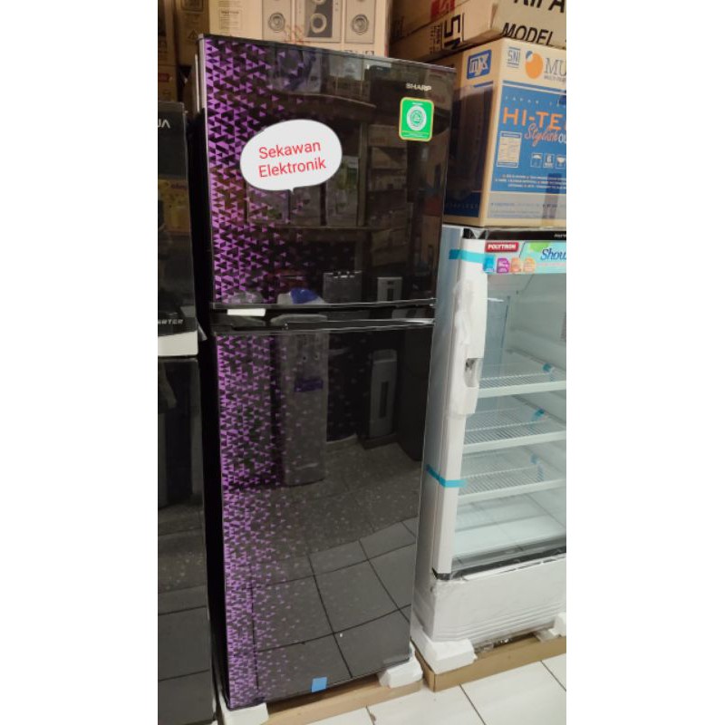 KULKAS SHARP SJX 316 SJX316 SJX-316 LEMARI ES 2 PINTU NO FROST