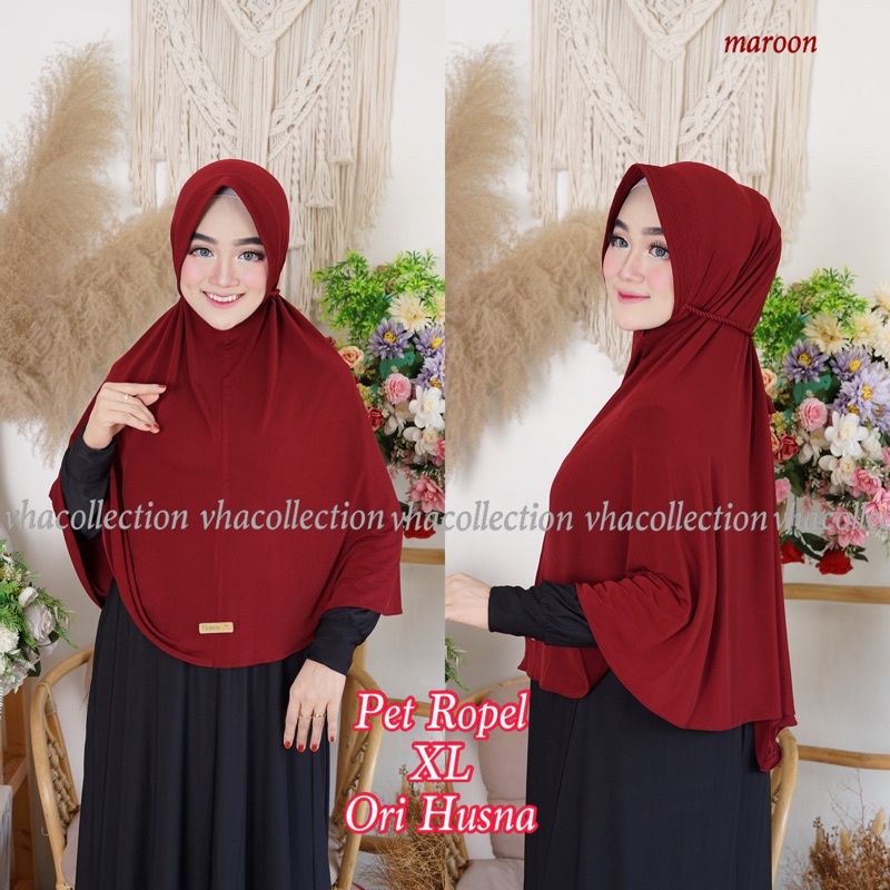 HUSNA | Khimar PET ROPEL JUMBO (XL)