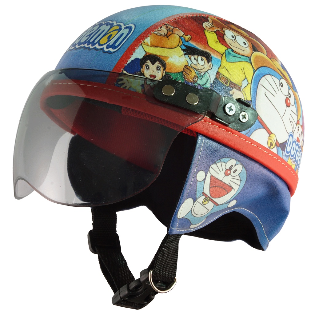 Helm Anak Untuk Usia 1-4 Tahun Motif Doraemon - Biru