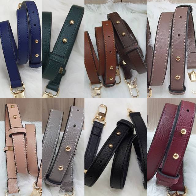 bagstrap cloe 1.8 cm adjustable polos PU Leather tas tali panjang strap tas slim maura