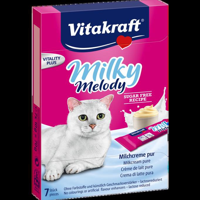

(READY COD) Vitakraft Milky Melody Pure 70 gr. Cream Susu, suplemen makanan Kucing PROMO
