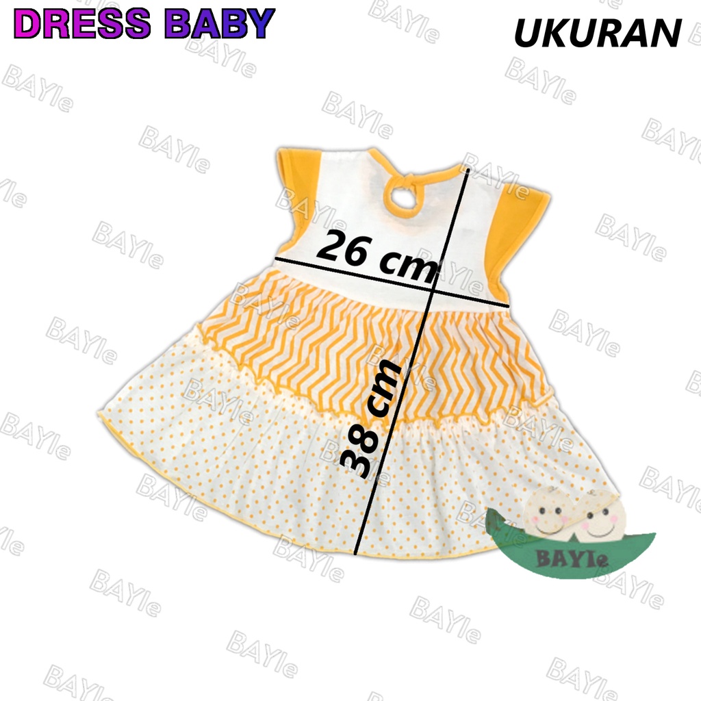 BAYIe - Baju Dress bayi/Anak Perempuan motif STRAWBERRY PLANET KIDS usia 0 -12 bulan / Pakaian anak Cewek