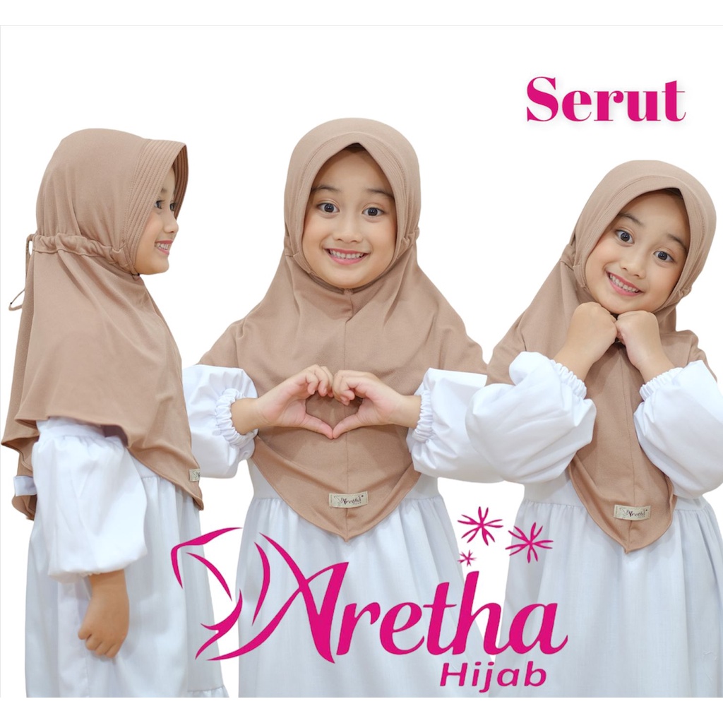 Jilbab Anak Serut Polos By Aretha