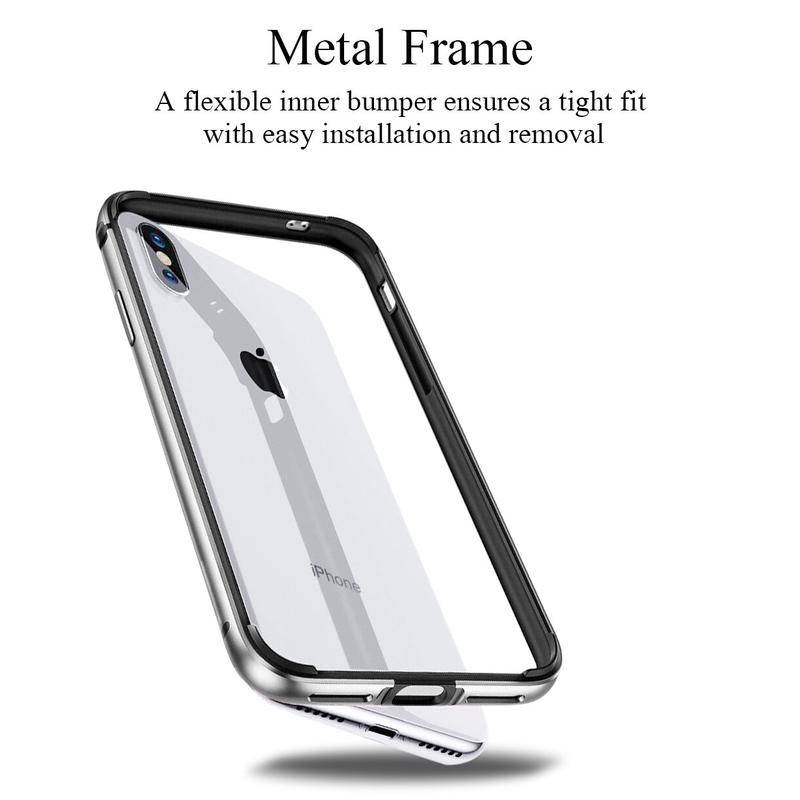 Case Pelindung Bahan Silikon Bumper Metal Aluminum Untuk IPhone 11 Pro Max 7 8 Plus X XS Max XR SE 2020 2022