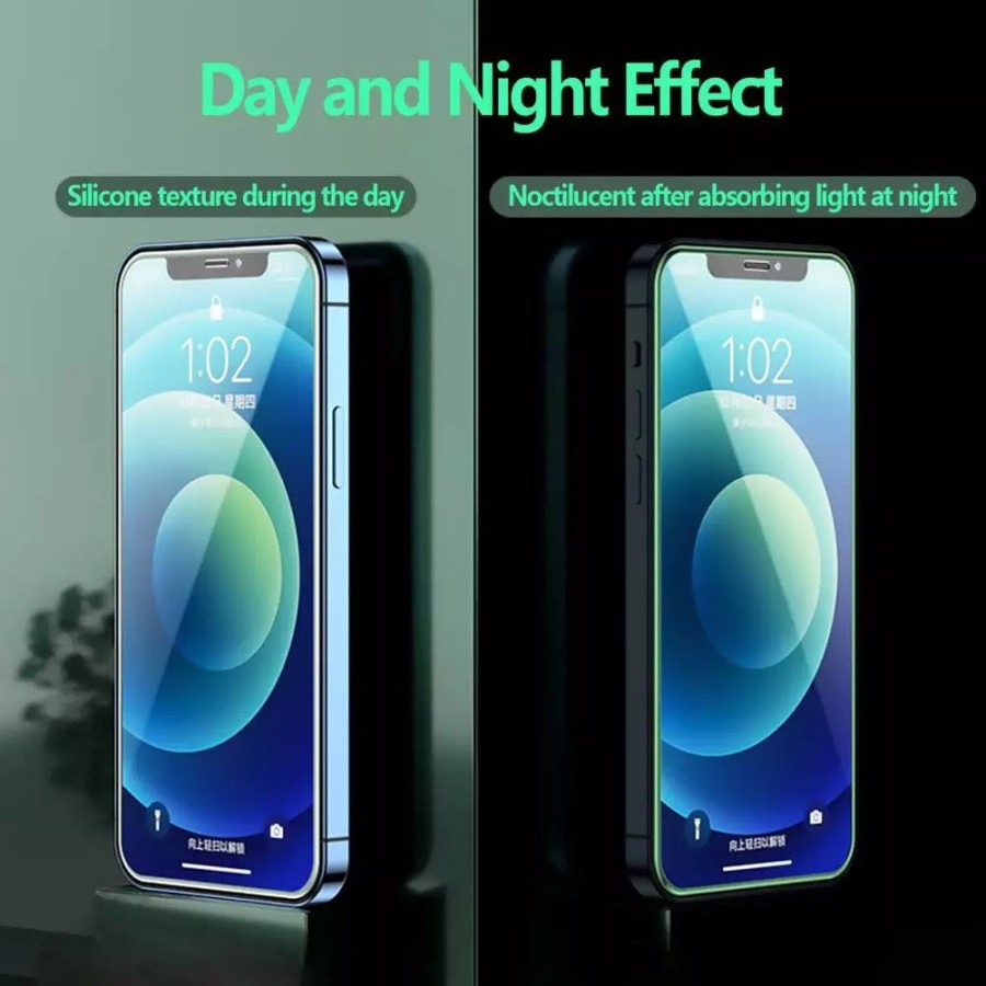 Tempered Glass Neon Oppo A95 - Luminos Glow In The Dark Tempered Glass Premium Quality