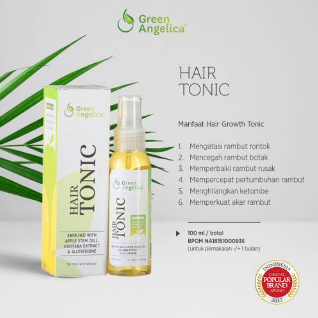 Perawatan rambut rontok terbaik hair ronic green angelica