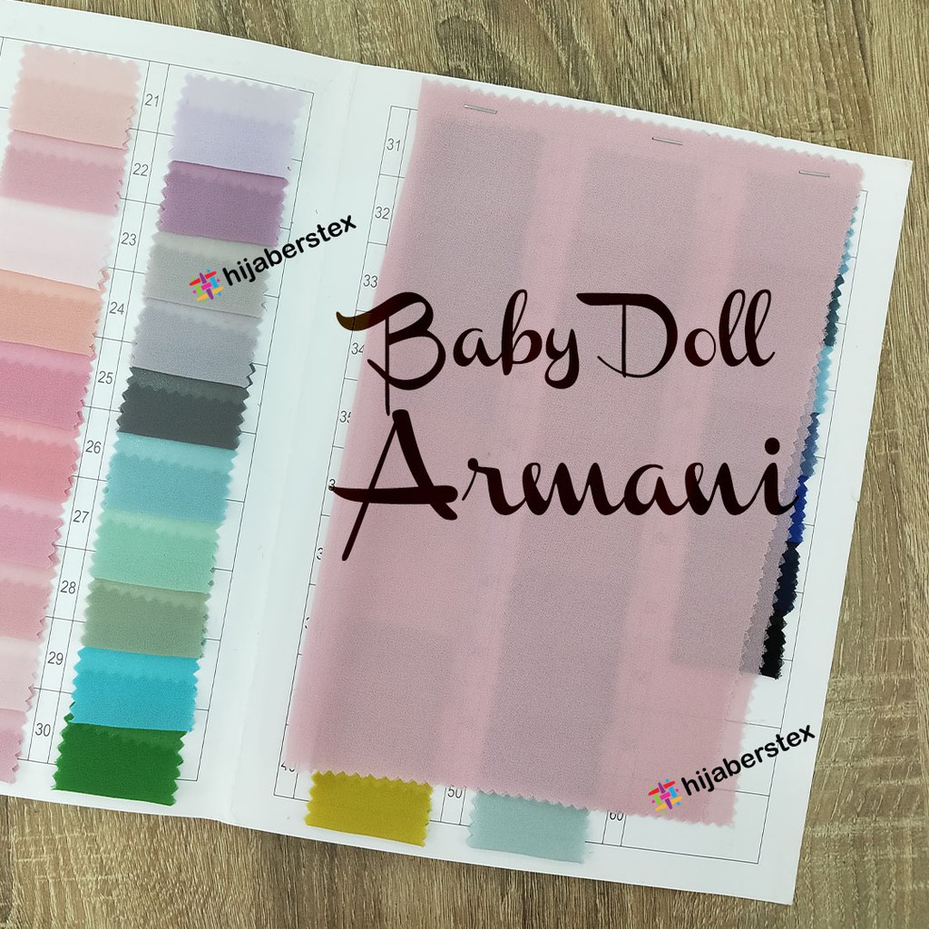 Hijaberstex 1 Roll Kain Baby Doll Armani Shopee Indonesia