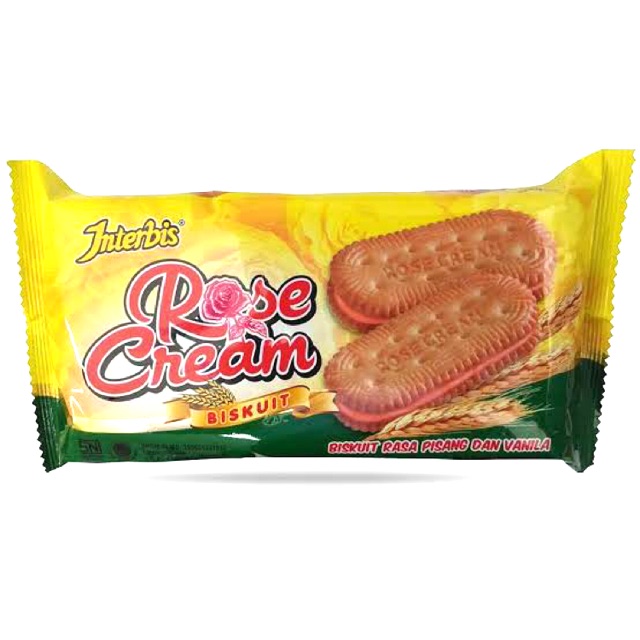 

INTERBIS ROSE CREAM (BISKUIT SANDWICH RASA KRIM PISANG DAN VANILA)