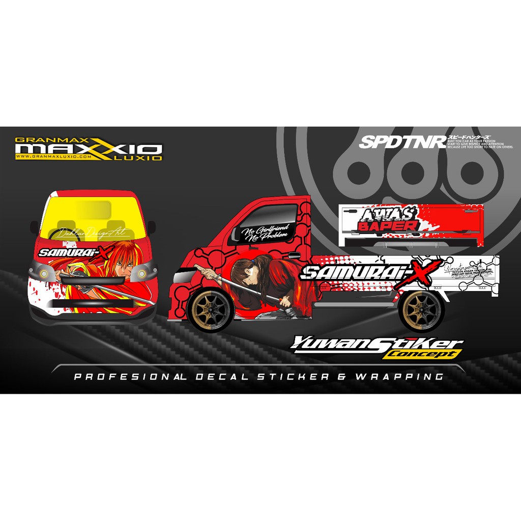 stiker decal grandmax full custom