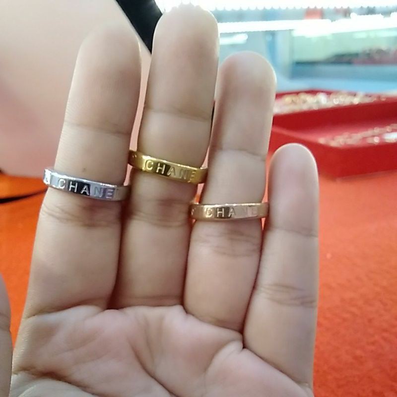 Cincin titanium chanel murah
