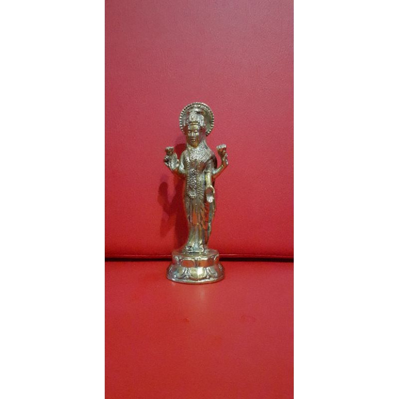 Patung Laksmi Perunggu Rambut Sedana Dewi Kekayaan Uang dan Kecantikan