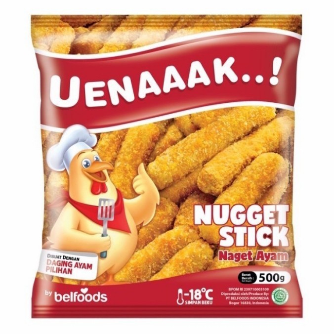 

Belfoods Uenaaak Chicken Nugget Stick 500gr