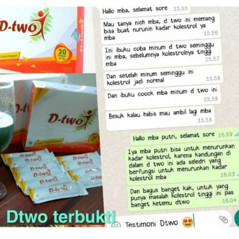 D-two Sumber Serat Pangan - Minuman Pelangsing Diet Alami