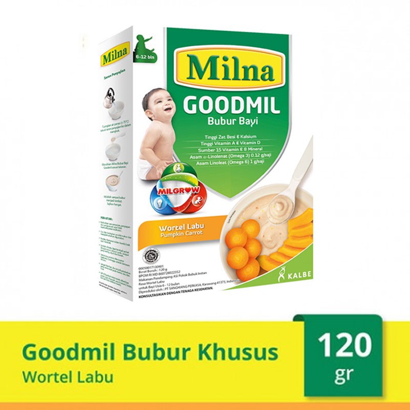 Milna Goodmil / Bubur Bayi Instan - 120gr (Tersedia varian rasa)