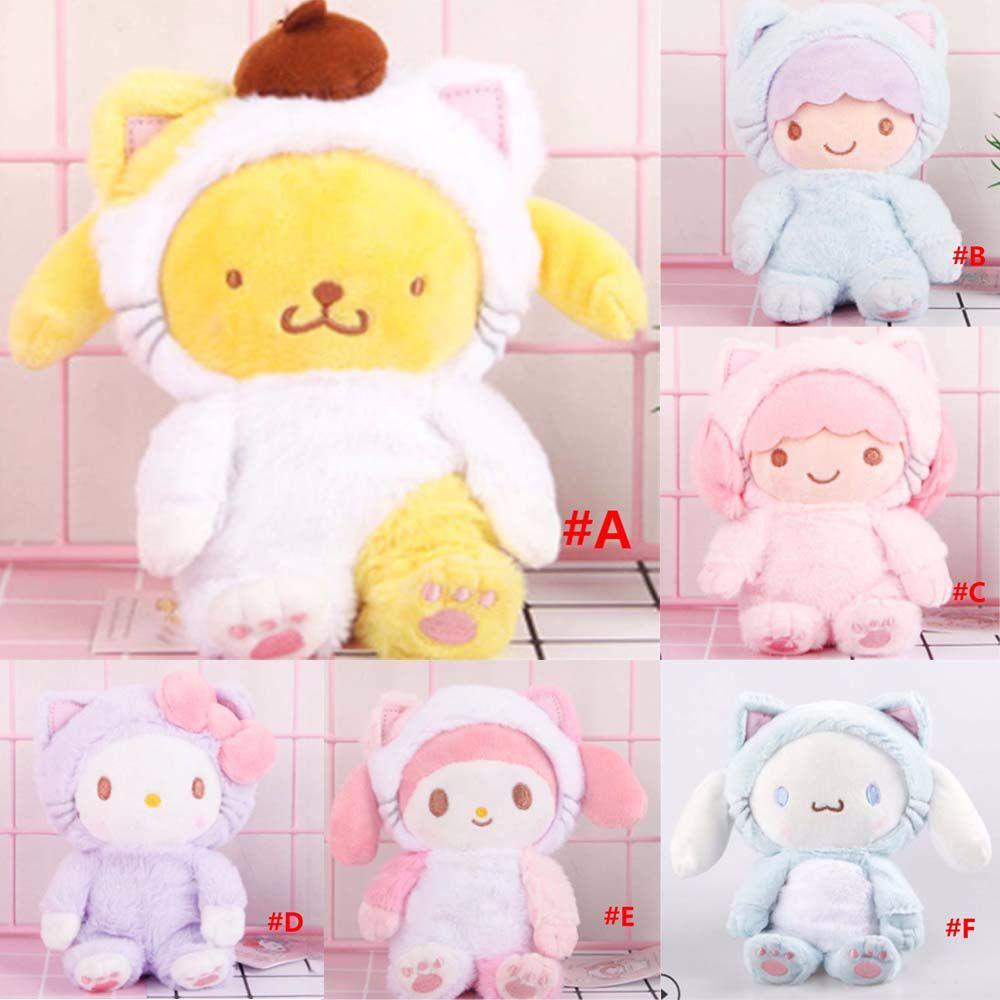 Lanfy My Melody Mainan Mewah Lucu Anak Hadiah Ornamen Kitty Lembut Dekorasi Kuromi Boneka Mainan