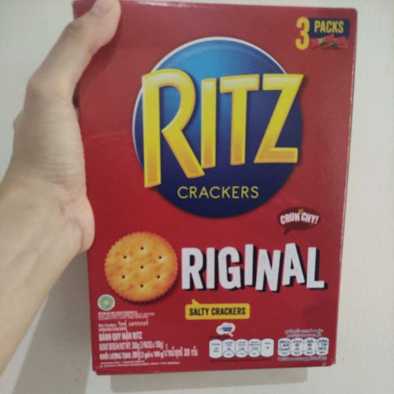 

Biskuit Ritz crackers original salty sandwich keju regular 100 gr / 300 gram / cokelat 118 gram