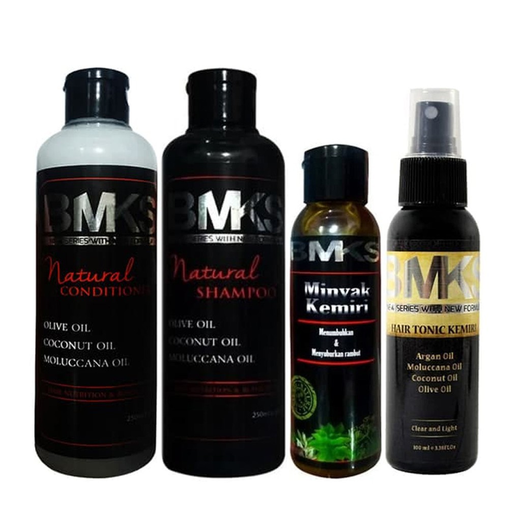 Takarai Paket BMKS 4in1 BPOM (SHAMPO + CONDITIONER+ HAIR TONIC + MINYAK KEMIRI) ASLI 100% Original