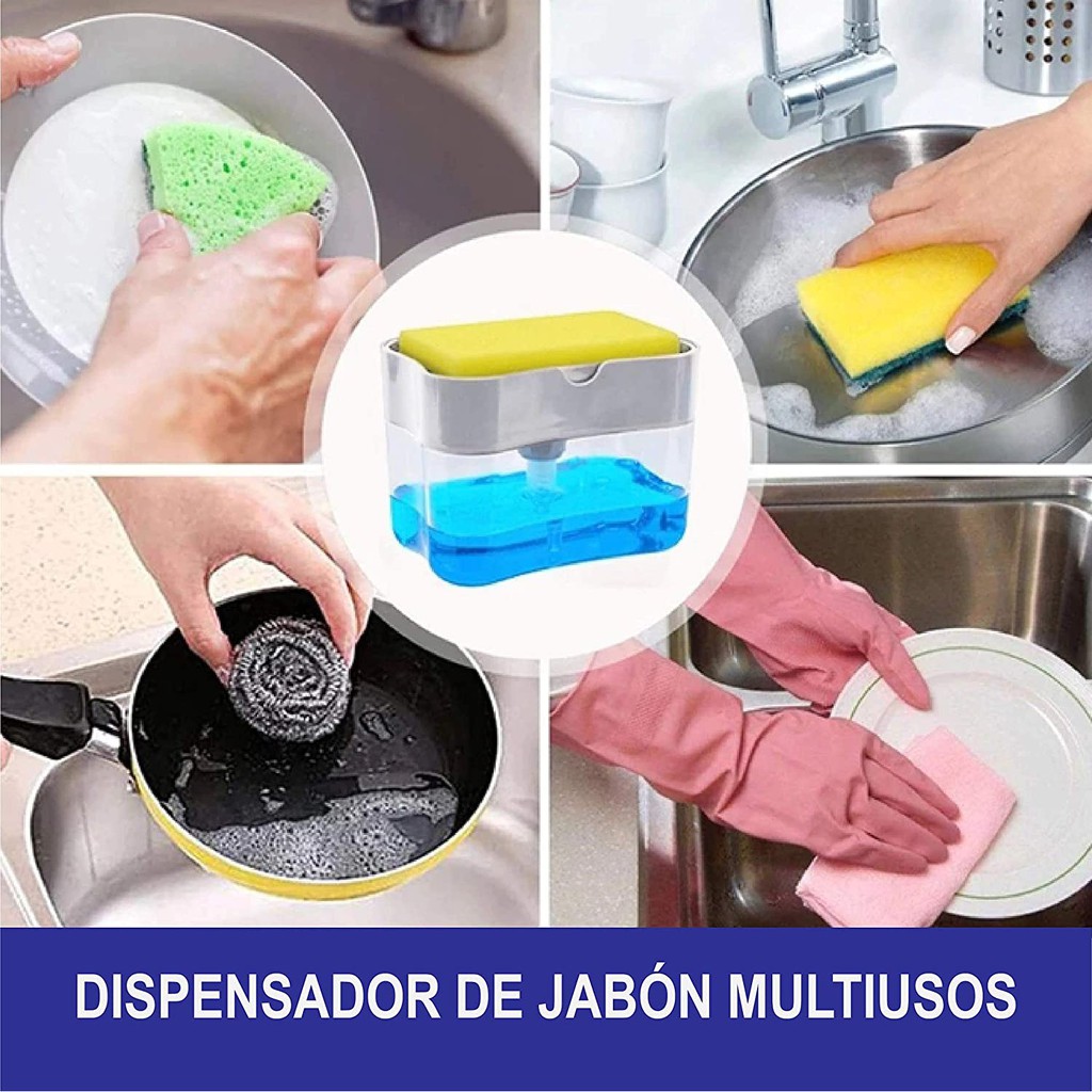 DISPENSER SABUN CUCI PIRING SPONS BOLA KAWAT PUMP DISPENSER HOLDER SPONGE ORINGINAL IMPORT VA36