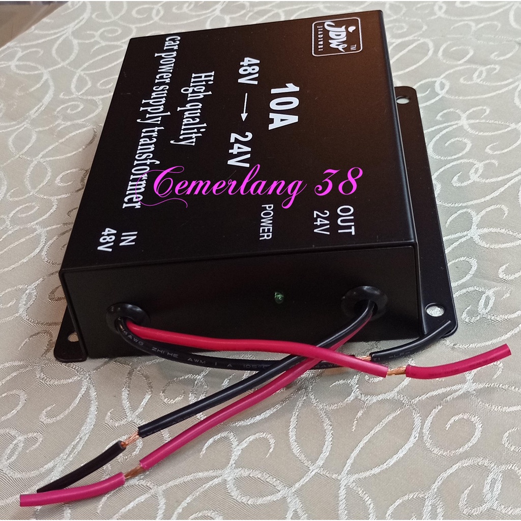 Step Down DC 48V to DC 24V 10A Car Power Supply Converter 48 V - 24 V 10 A Penurun Tegangan 48V