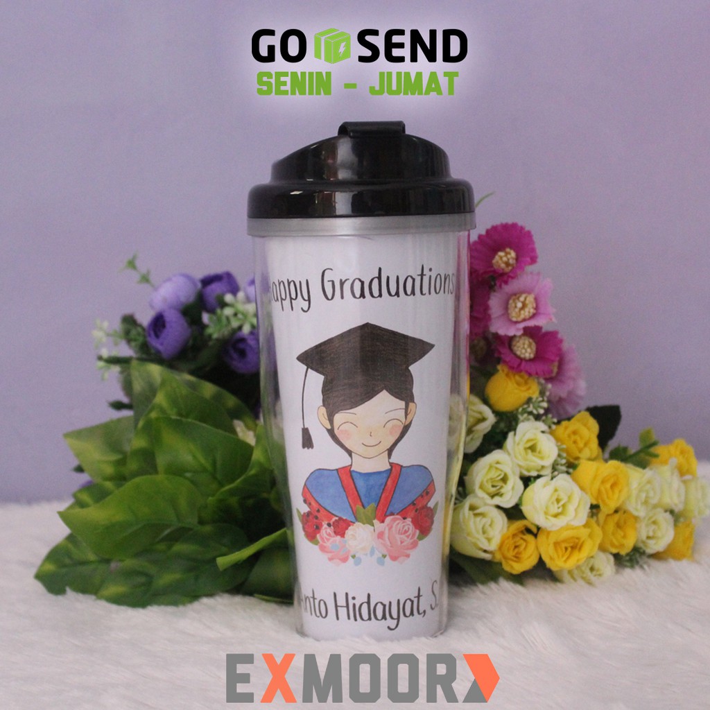 Kado Wisuda Tumbler Doodle Wisudawan