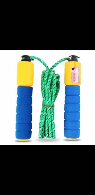 Jump rope skiping soft handle with counter tali skippinggood  god