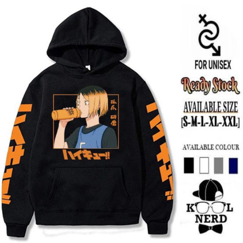 KENMA KOZUME HOODIE ANIME HAIKYUU KEREN VBC HIGH SCHOOL MANGA JAPAN ~ READY SIZE S-XXL
