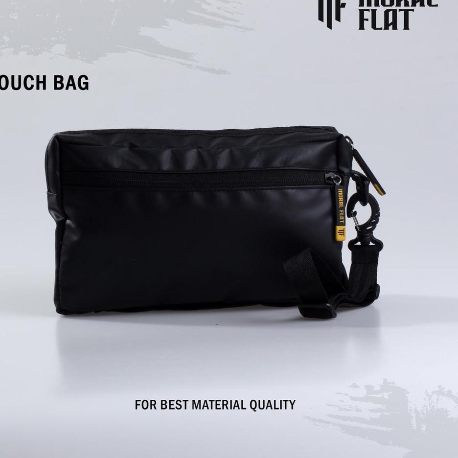 ✲ Handbag Tas Tangan-Moral Flat-Waterproof-Anti Air-Hitam ♣