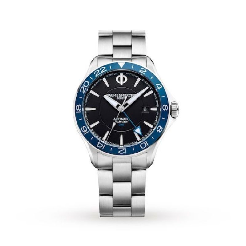 Baume & Mercier Clifton Club GMT, Blue Bezel Bracelet Automatic 42 - New in Box