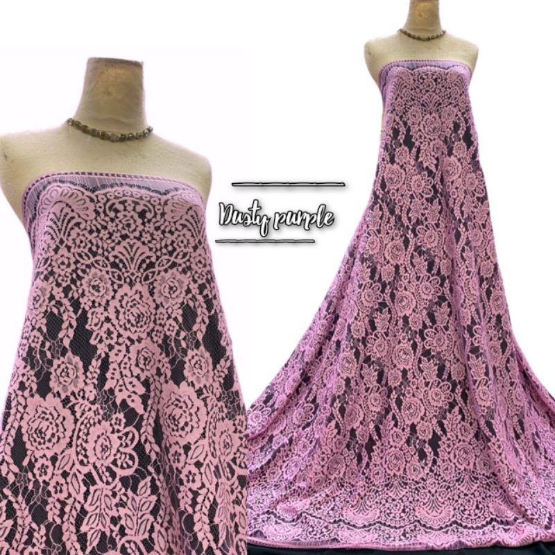 bahan brukat semi prancis kain kebaya brukat harga perpotong