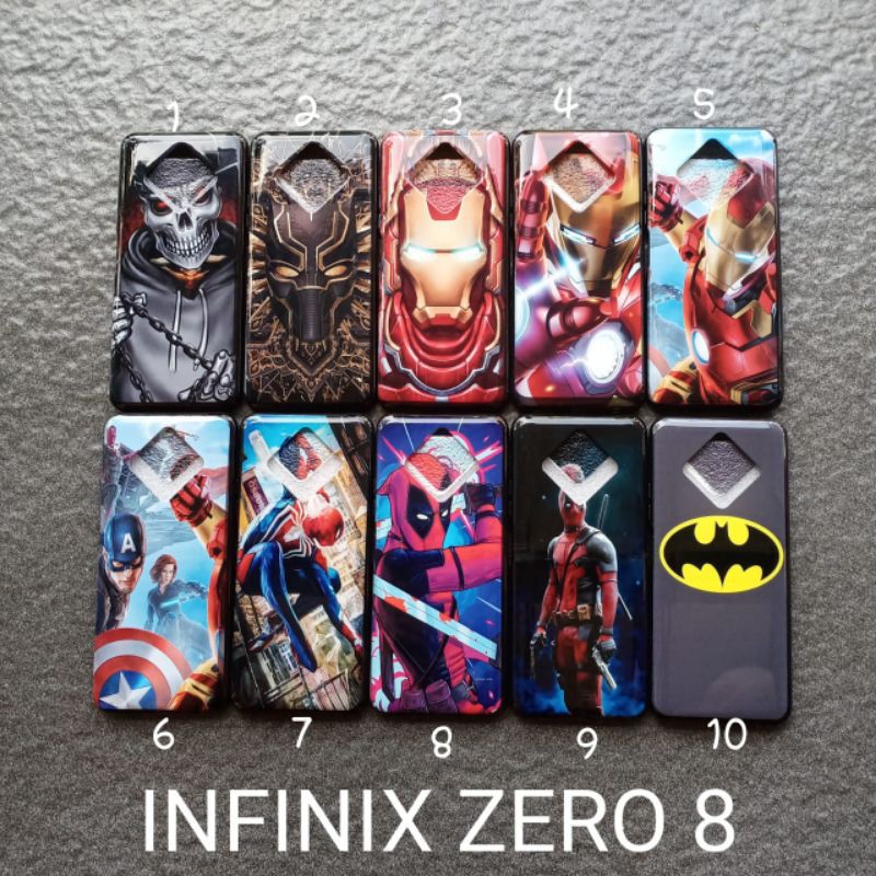 Case gambar infinix Zero 8 motif cowok ( 2 motif ) soft softcase softshell silikon cover casing kesing housing