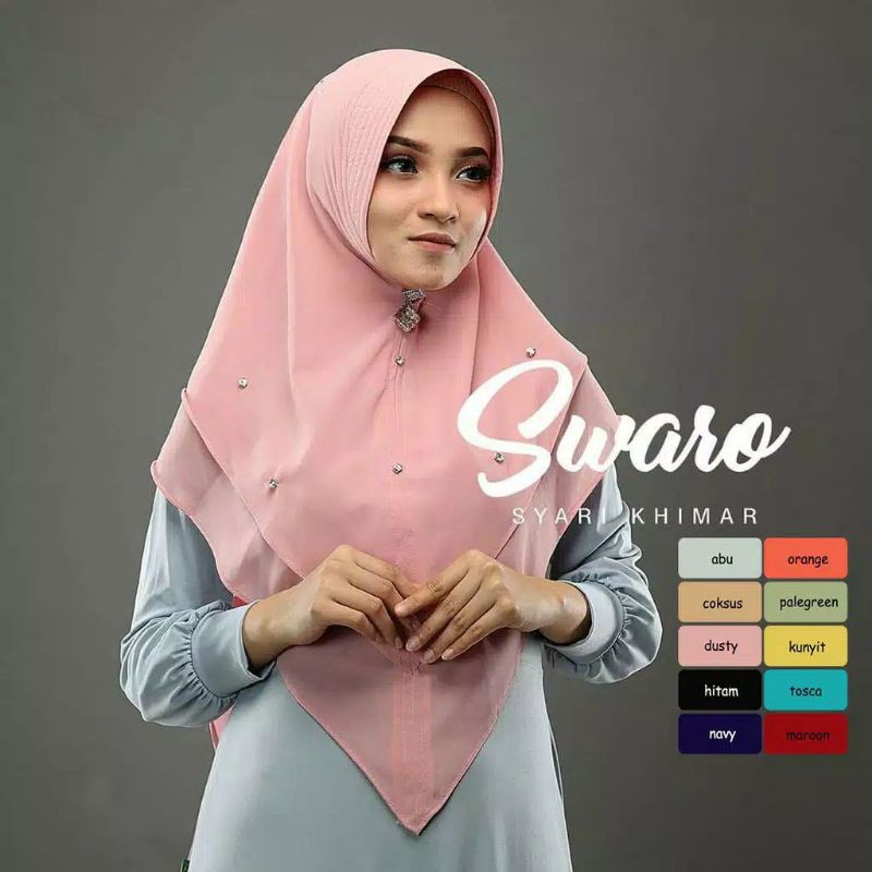 Khimar Swaron Oneto / Khimar syari / Hijab Instan