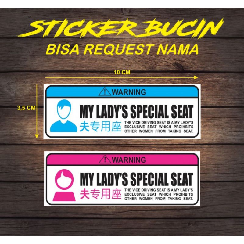 Sticker Viral Tiktok Special Seat