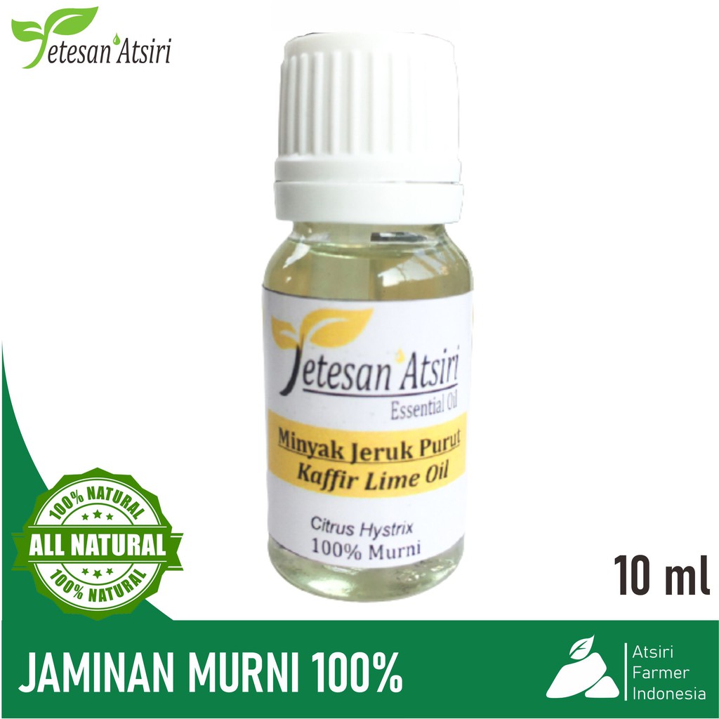 10ml minyak atsiri jeruk purut murni 100% kaffir lime pure essential oil 100% aromatherapy diffuser