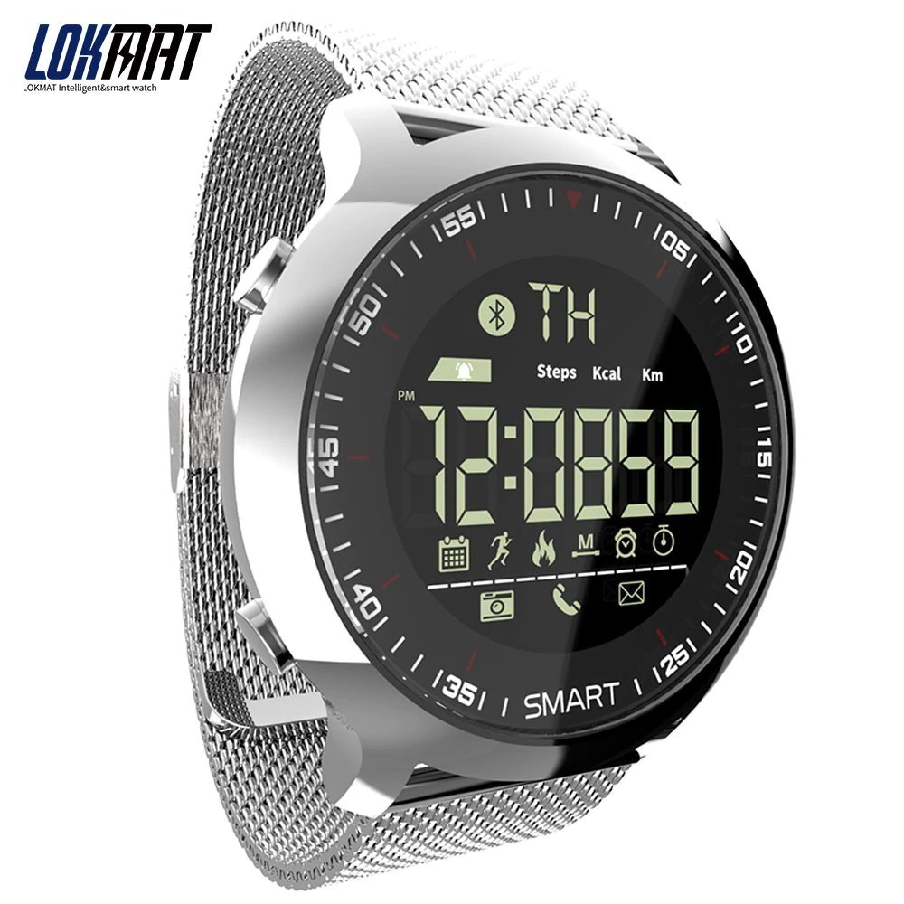 [PO] LOKMAT Sport Watch Bluetooth Waterproof Men Smart Watch Digital Ultra-long Standby Support