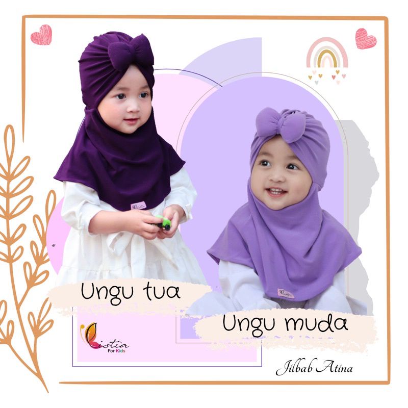 jilbab ATINA | jilbab anak perempuan 1 2 3 4 5 Th