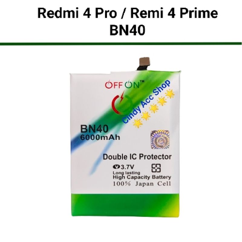 Baterai Redmi BN40 Redmi 4 Pro 4 Prime Battery Batre Double Power