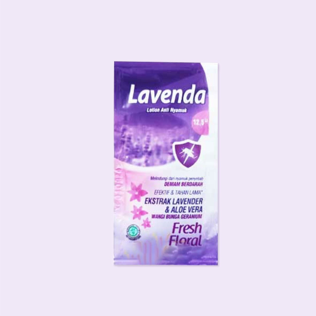 ❤ UNDER100 ❤ LAVENDA Lotion Anti Nyamuk Tahan Lama 1 Renceng Isi 12 Sachet Fresh Cool | Fresh Citrus | Fresh Floral | 8ml