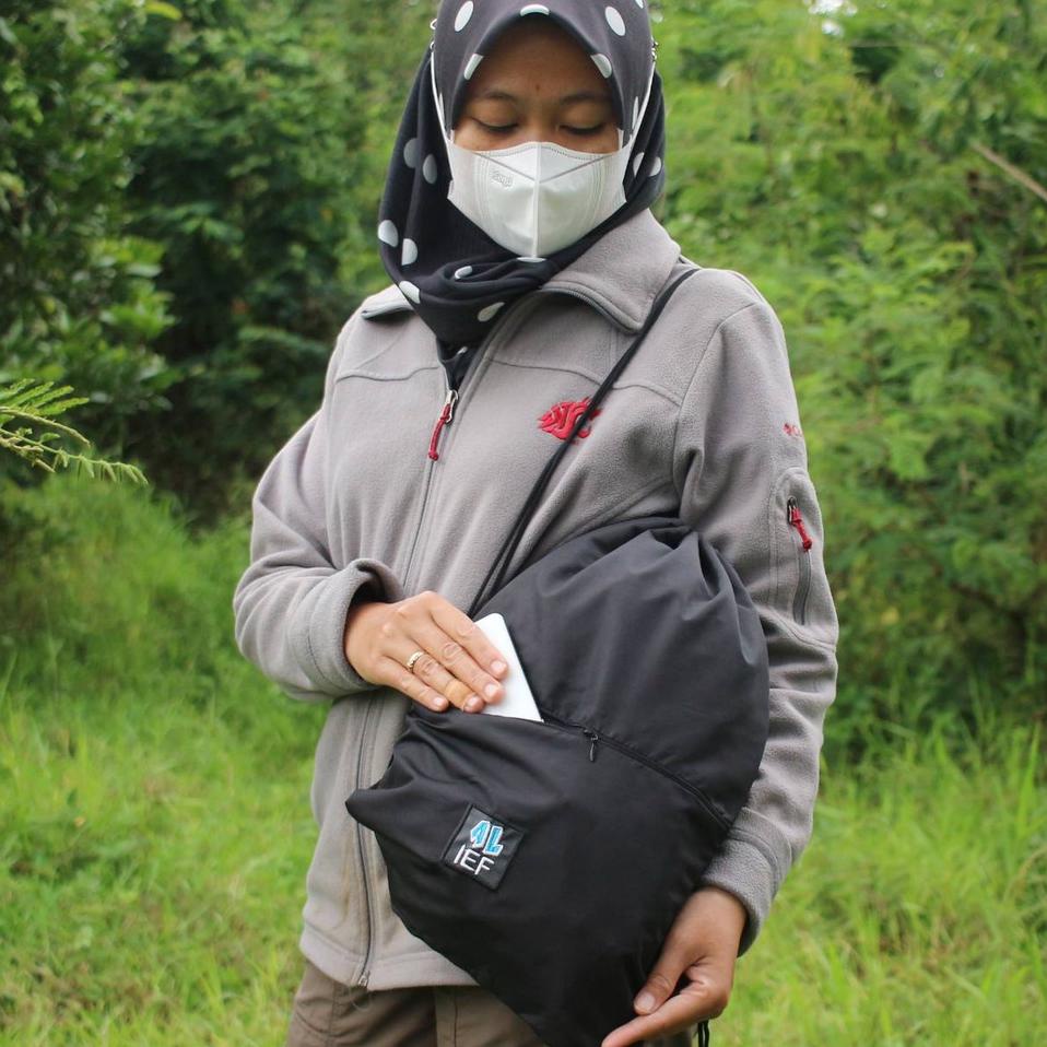 ~ STRING BAG / TAS SERUT / GYMSACK / DRAWSTRING BAG KAIN WATERPROOF OLAHRAGA FUTSAL • SIP.415411