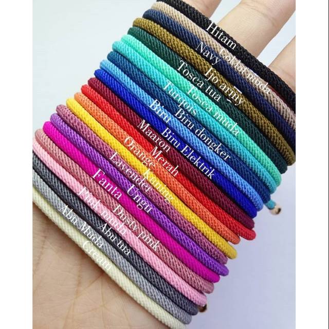 Gelang tali Gold- Gelang tali serut - Gelang Hongkong import