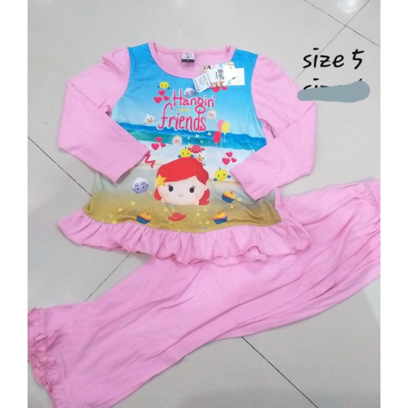 setelan disney x nevada baju tidur anak perempuan